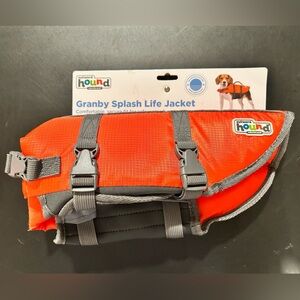 Outward Hound Granby Splash Dog Life Jacket Bright Orange Size Small NWT